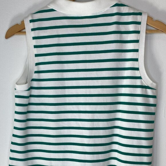 Lands End, Sleeveless Top, Collared, 5-buttons, Classic, Size S - Picture 3 of 6